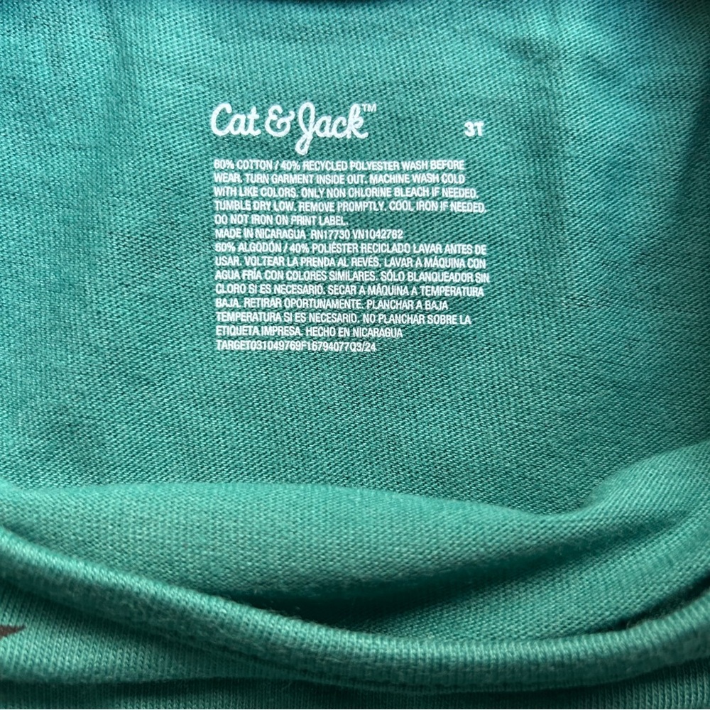 Cat & Jack Teal Star Print Dress - Picture 3 of 4